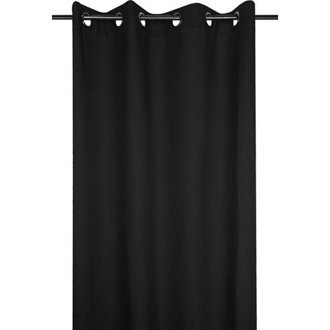 Nelson Schwarz Fleece-Vorhang 135x240cm - Stoff