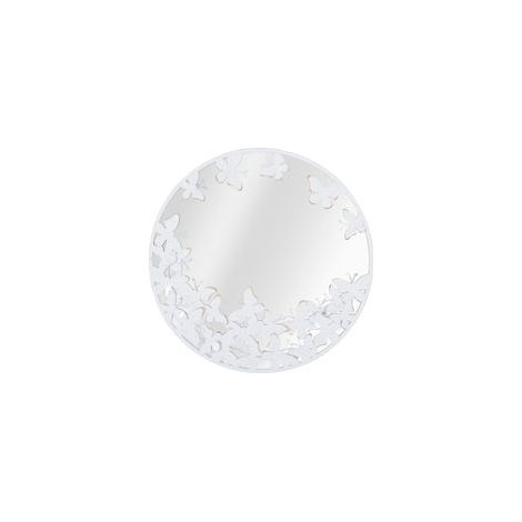 WALL MIRROR WHITE BUTTERFLY CM 62,5X2,3 (1/5)