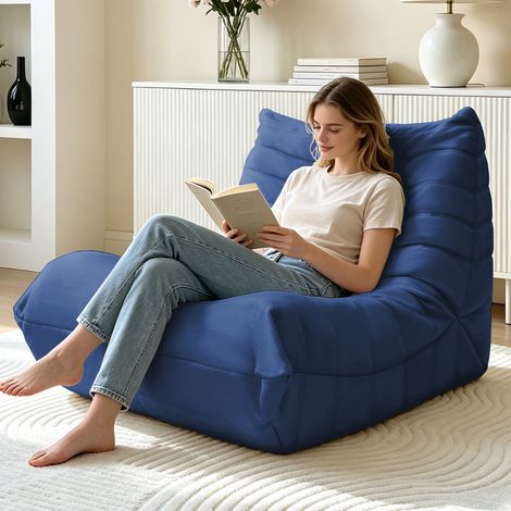 Kuscheliger Floor Sofa Sessel, Komfortabler Lazy Sofa mit Hochwertigem Schwammfüllung, Ideal zum Lesen & Entspannen (1/5)