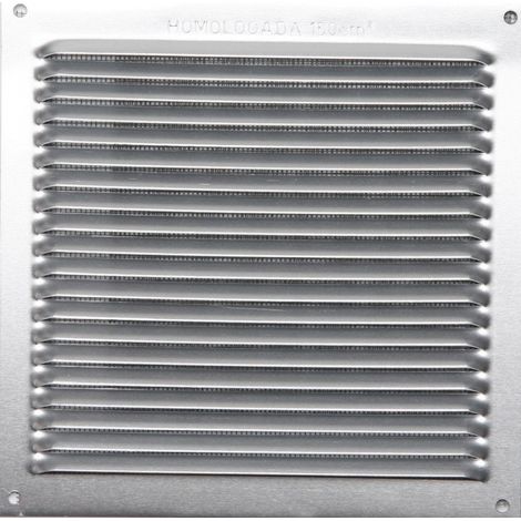 Griglia di ventilazione in alluminio anodizzato, L.17 x P.17 cm CENTRALE BRICO