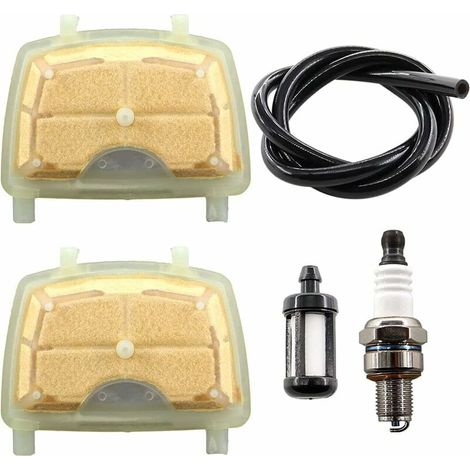 2er-Pack Luftfilter mit Zündkerze für MS171 MS171C MS181 MS181C MS201 MS211 MS211C 1139 007 1800, 1139 1201 602 Kettensäge (1/5)