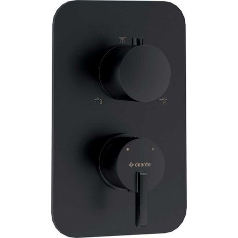 Deante Silia elemento esterno nero opaco per bagno