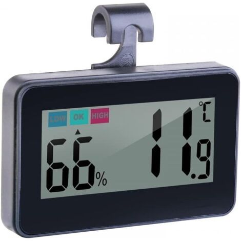 Thermomètre-hygromètre numérique pour reptiles, thermomètre d'aquarium à ventouse pour terrariums, vivariums et incubateurs (1/5)