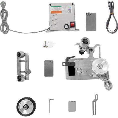 Meuleuse à bande, moteur sans balais de 550 W, machine de polissage polyvalente, BLANC (1/2)