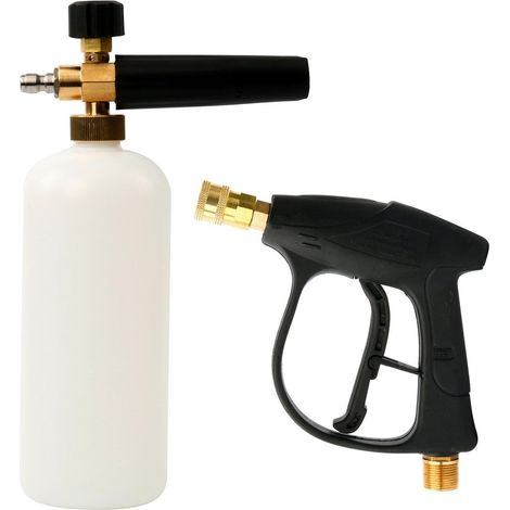 Pistolet à mousse pour le lavage de voitures, lance à mousse, nettoyeur haute pression pour le lavage de voitures, canon à mousse (avec pistolet à mousse) (1/5)