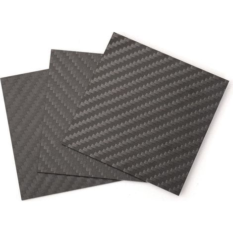 Kohlenstoffplatte Snapmaker carbon fiber sheet 80x80x2mm 2mm Dicke (1/2)