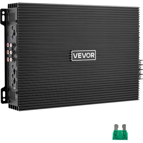 Amplificateur Audio Voiture, Ampli de Puissance à 4 Canaux Pontables pour Subwoofer, Classe AB à Gamme Complète Max. 4x200 W sous 4 ohms/4x400 W sous 2 ohms, Amplificateur Stéréo pour SUV, MPV (1/5)