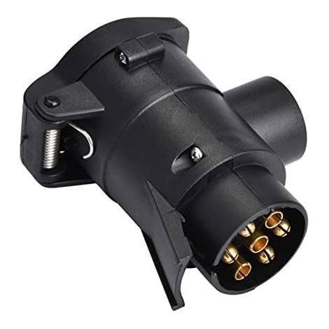 Adaptateurs de prise de remorque, 7 à 13 broches pour remorque de voiture, convertisseur d'adaptateur de prise de remorque, connecteur de remorquage de barre d'attelage de caravane 12 V