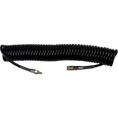 Tubo Pneumatico Spirale ROOKS PU 12x8 mm 10 m con Attacchi (OK-04.1001)