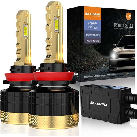 Kit Full Led Golden Key H8 H9 H11 120W 12000 Lumen 12V 6500K IP68 4 Volte Piu Luminoso (1/3)