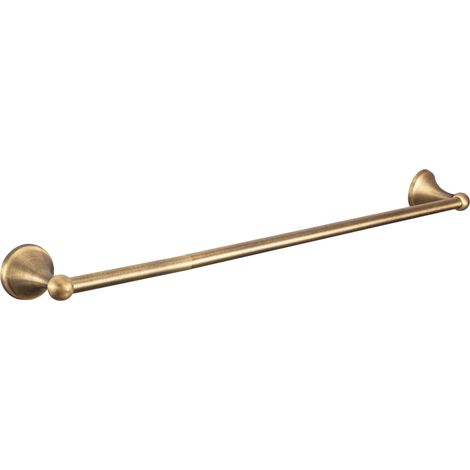 REA – Porte-serviette mural en métal bronze antique – Longueur 640mm – Largeur 75mm – Hauteur 55mm – Montage vissé (1/5)