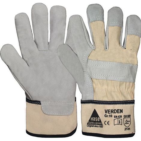 Gants Hase Verden gris / naturel taille 10 - 211400-10 (1/5)