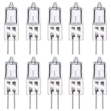 8er-Pack G4-Halogenlampen, 12 V, 20 W, warmweiße G4-Glühbirne, 2800 K, 240 lm, dimmbar, G4-Halogenlampe, klare Kapsellampe für Pucklicht, Kronleuchter – kein Flimmern, AAFGVC