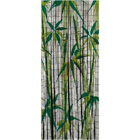 WENKO Tenda in bambù, tenda per porta, modello "bambù", tenda anti-mosche, Bambù, 90x200 cm, Multicolore (1/4)