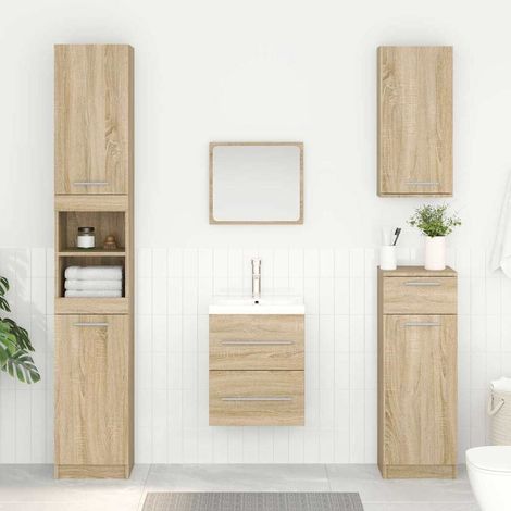 vidaXL Armadio sottolavello Rovere Sonoma 38,5 x 41 x 48 cm