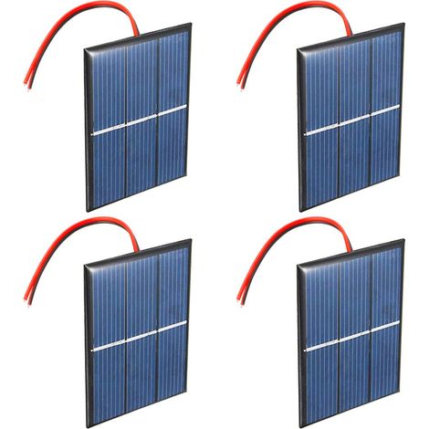 Ensemble de 4 pièces 1.5V 0.65W 60X80mm Micro Mini Panneau Solaire Cellules pour l'énergie de l'énergie Solaire, Accueil Bricolage, Projets Scientifiques - Jouets - Chargeur de batterie (1/5)