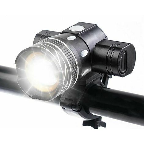 Lampe frontale de vélo rechargeable 5000 lumens, lampe LED étanche pour vélo, haute luminosité, 6 heures d'autonomie, sécurité VTT et route, lampe torche de voyage avec 3 modes