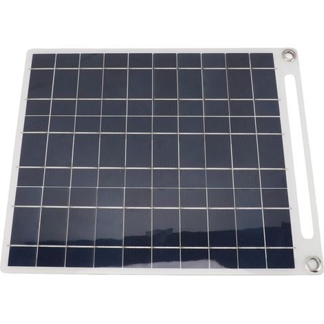 Panneau solaire polycristallin 11 W 18 V à sorties multiples, petit panneau solaire portable pour lampes et appareils mobiles (1/5)