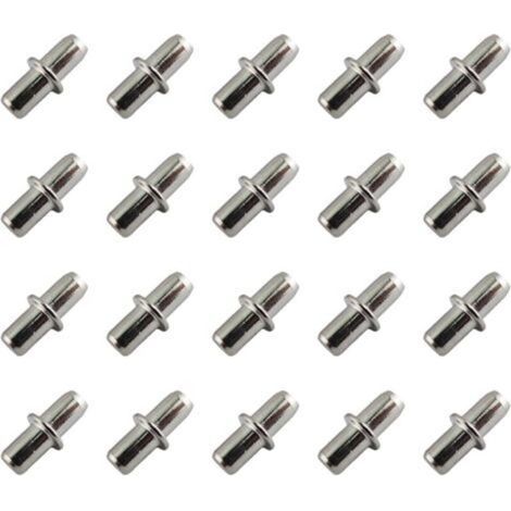 Lot de 20 Support Etagere 5 mm-Supports d'étagère-Taquets pour étagères-Support de planche-pour Meubles, Armoires.