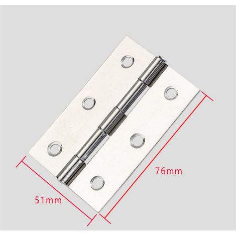 10 cerniere per porte in acciaio inossidabile per mobili per la casa, lunghe 76 mm x 51 mm MINKUROW (1/4)