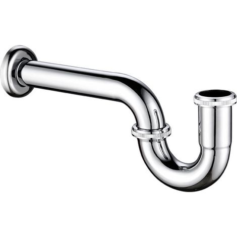 Siphon anti-odeurs 1/4'', siphon, tuyau de drainage en U chromé, (1/4)
