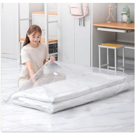 APEX Grands sacs de rangement sous vide étanches et refermables pour matelas avec fermeture éclair (220 x 100 cm) (1/5)