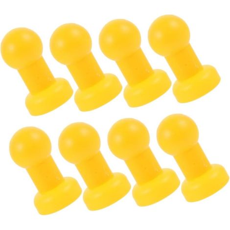 Set di 12 tappi protettivi in plastica gialla resistente all'usura per trampolino. (1/5)