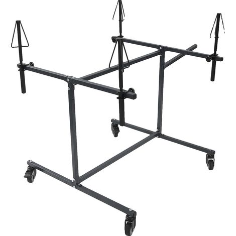 Support de peinture pour roues, supporte 4 roues, construction durable, noir (1/2)