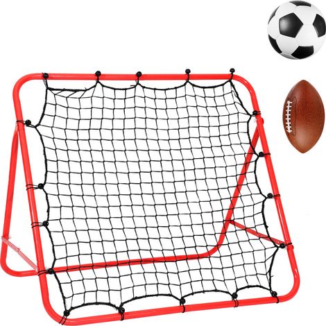 SWANEW Rete da rimbalzo da calcio - 100x100 cm - Rete da rimbalzo da calcio, Rimbalzo per allenatore di calcio - Angolo regolabile (1/5)