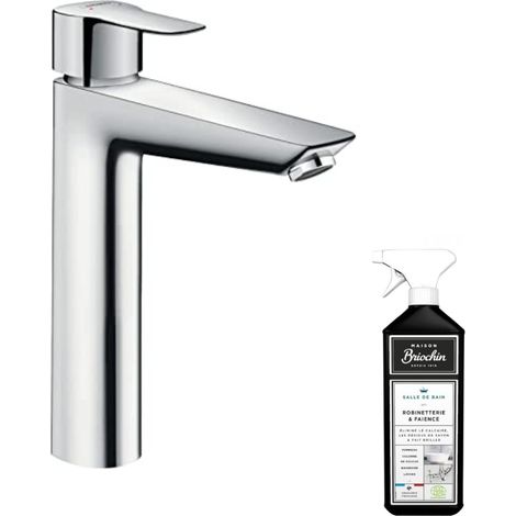 Mitigeur lavabo haut JACOB DELAFON Aleo+ sans bonde de vidage + nettoyant Briochin (1/3)