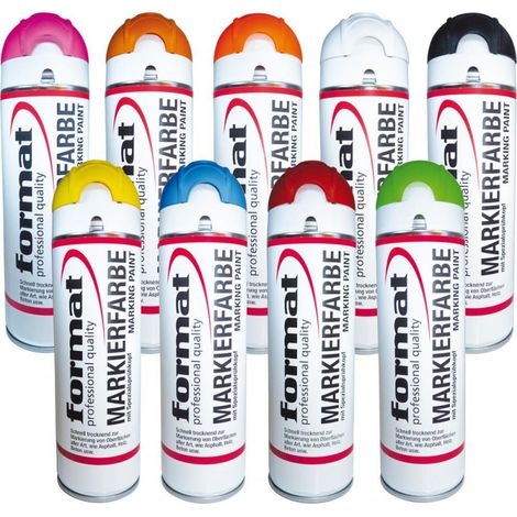 Aerosol di costruzione fluorescente arancione da 500 ml