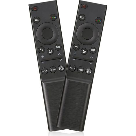 Lot de 2 télécommandes universelles pour Samsung Smart TV, BN59-01358B Télécommande de rechange pour Samsung QLED UHD SUHD HDR LCD LED HDTV Frame Curved 4K 8K 3D Smart TV (1/5)