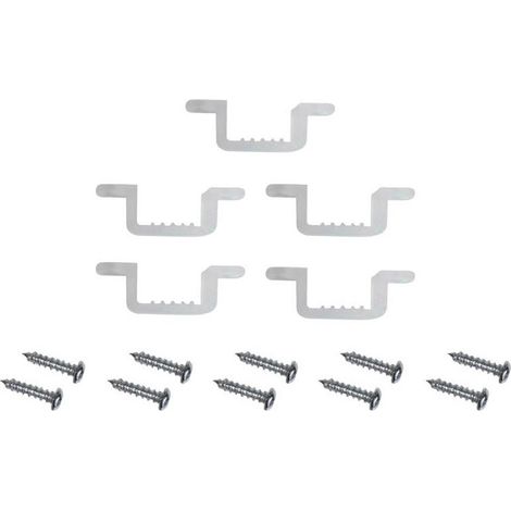 Kit de 5 clips de 14 mm pour ruban LED (1/2)