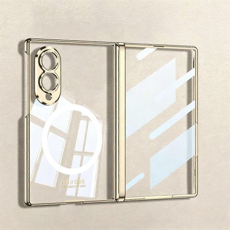 pour Galaxy Z Fold8OrÉtui magnétique transparent pour Samsung Galaxy Z Fold8, coque de protection à charnière avec protection d'écran intégrée, fine, légère et ajustée.