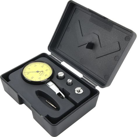Comparateur à cadran levier 0-0.8mm précision acier inoxydable, instrument de mesure haute exactitude, palpeur fin, outil de contrôle dimensionnel. (1/5)
