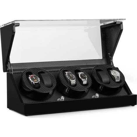 CA3PM Uhrenbeweger für 6 Uhren Karbon-Optik