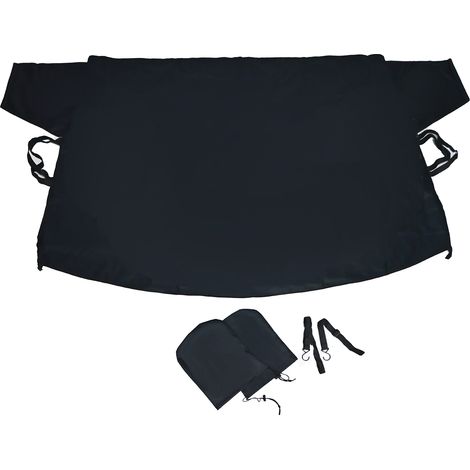 COSTWAY Car Front &Rear Windshield Cover 600D Oxford Automotive Window Protector (1/5)