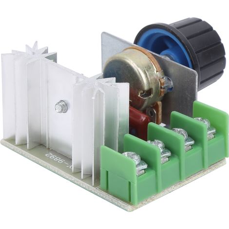 Variateur de vitesse moteur AC 2000W PWM 50-220V, module de régulation électronique, lot de 3 pièces, contrôleur de puissance pour moteur à courant alternatif, composant de réglage haute performance. (1/5)