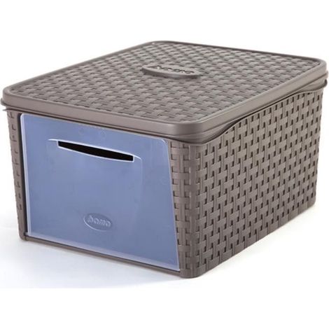 Boîte de rangement - Infinity box - 20 L - Taupe - Livraison gratuite