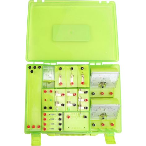 Boîte d'expériences physiques sur l'électromagnétisme A3, kit de matériel électrique pour établissement scolaire.