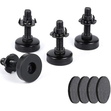 4-teiliges Möbelnivellierungsset zur Höhenverstellung von Tischen, Stühlen und Sofas (3/8"-16")