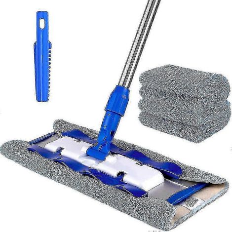 Balai-serpillère professionnel en microfibre (chiffon en microfibre inclus, 3 recharges et 1 masse pour enlever la saleté) (1/5)