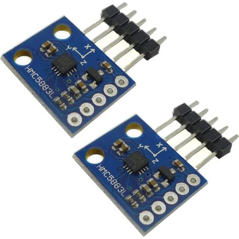 2 pièces GY-273 HMC5883L Triple axe boussole Magnétomètre Module capteur 3V-5V (1/5)