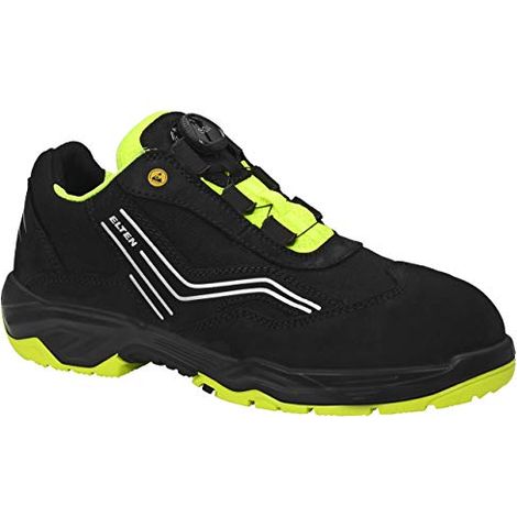 ELTEN AMBITION BOA Low ESD S2, scarpe antinfortunistiche da uomo, leggere, puntale in acciaio, materiale tomaia: pelle + tessuto, fodera interna: tessuto (traspirante), taglia 48 (1/4)