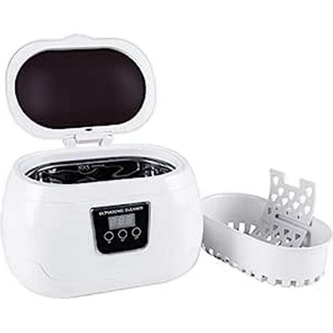Uten Pulitore Ultrasuoni 600ml, Lavatrice Ultrasuoni in Acciaio Inox, Detergente ad Ultrasuoni per Uso Domestico, Vaschetta Ultrasuoni Portatile per Occhiali Gioielli Orologi (1/5)
