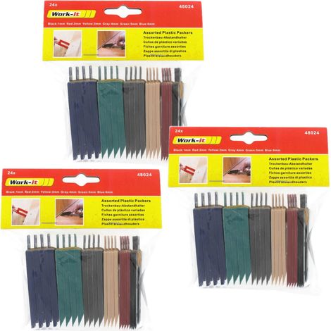 72 Unterlegkeile Fenster Montagekeile Laminat Verlegekeile Distanzkeile (1/4)