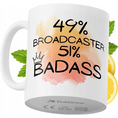 Lustige Tasse für Moderatoren – Kaffee- oder Teetasse mit witzigem Textdesign – ideal für Geburtstage, Namenstage, Feiertage und besondere Anlässe. Hochwertige Tasse für Zuhause, Büro und Arbeit. Farb