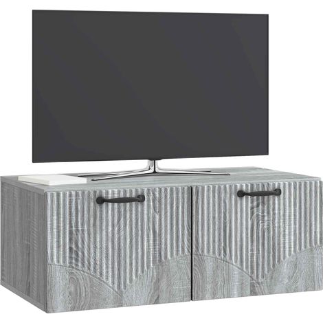 Maison Exclusive - Wandmontierter TV-Schrank Graues Sonoma 78,5 x