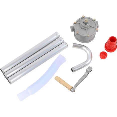 Pompe à manivelle en alliage d'aluminium pour fûts d'huile, compatible avec les outils pour pompes à manivelle pour fûts d'huile destinés aux garages à essence. (1/5)