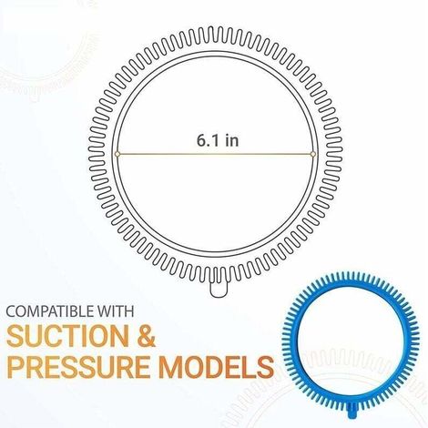 2 Pièces Séries 896584000-143 Kit de Pneus Bleus avec Super, pour Nettoyeur de Piscine 2X, 4X, Roues de Compression pour Phoenix, adapté à Poolvergnuegen,Hayward Phoenix (1/4)